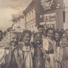 Сегозерский хор на праздновании 25-летия Карело-Финской ССР в Петрозаводске.