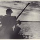Онежская военная флотилия на подходе к Петрозаводску. Июнь 1944 г.