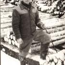 Леонид Иванович Малышев, стропальщик-грузчик-штабельщик. На лесозаводе с 1975 года. Бригада Вичка.